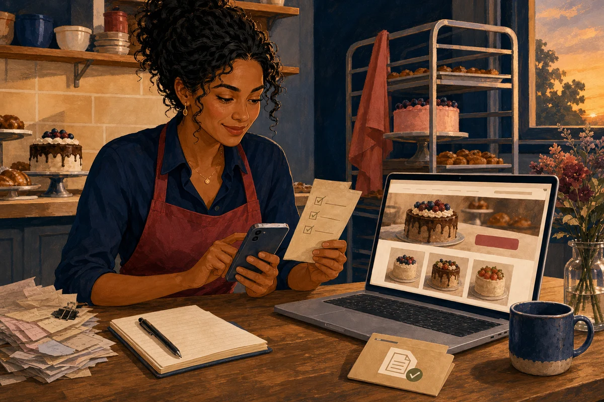 Maya checks a changed fictional order against expected planner, ingredient, and cost results.